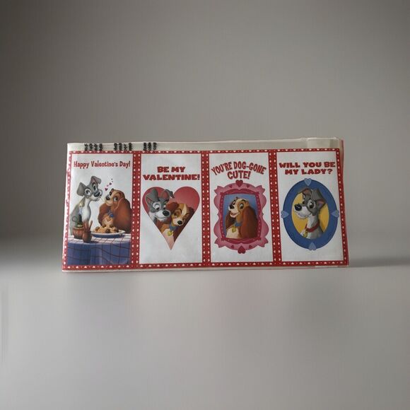 Lady And The Tramp Disney Valentines Day Cards set of 4 Movie Promotion 2018 - Picture 1 of 8